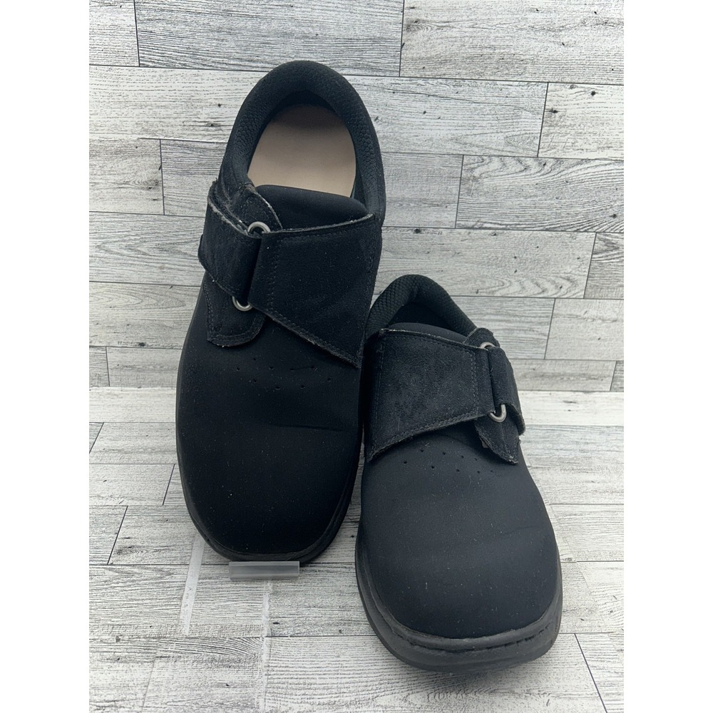 OrthoFeet Shoes Mens Size 11 Black‎ Diabetic Orthopedic Walking Comfort